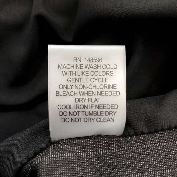 UNIVERSAL STANDARD Bianca Italian Double Breasted Pinstripe Blazer Black - Picture 12 of 12